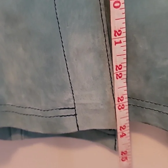 Live A Little Aqua Leather Jacket - Picture 9 of 9